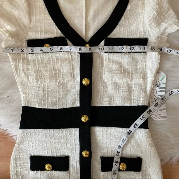 Almost Famous Tweed Button Down Dress - Picture 10 of 10